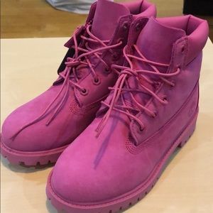 Pink Timberlands